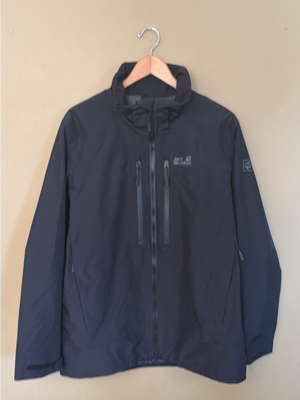 Jack Wolfskin Black Men's Waterproof Raincoat
